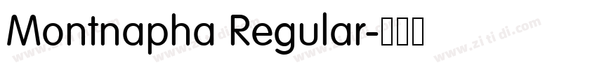 Montnapha Regular字体转换